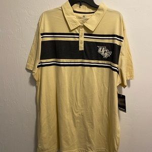 Colosseum UCF Knights College Football Yellow/Gold Men’s Polo Size XXL